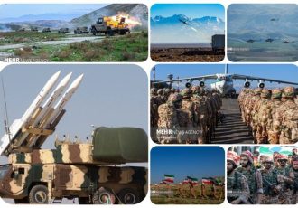 غُرش موشکهاو پهپادها در رزمایش پیامبر اعظم(ص) غُرش موشکهاو پهپادها در رزمایش پیامبر اعظم(ص)